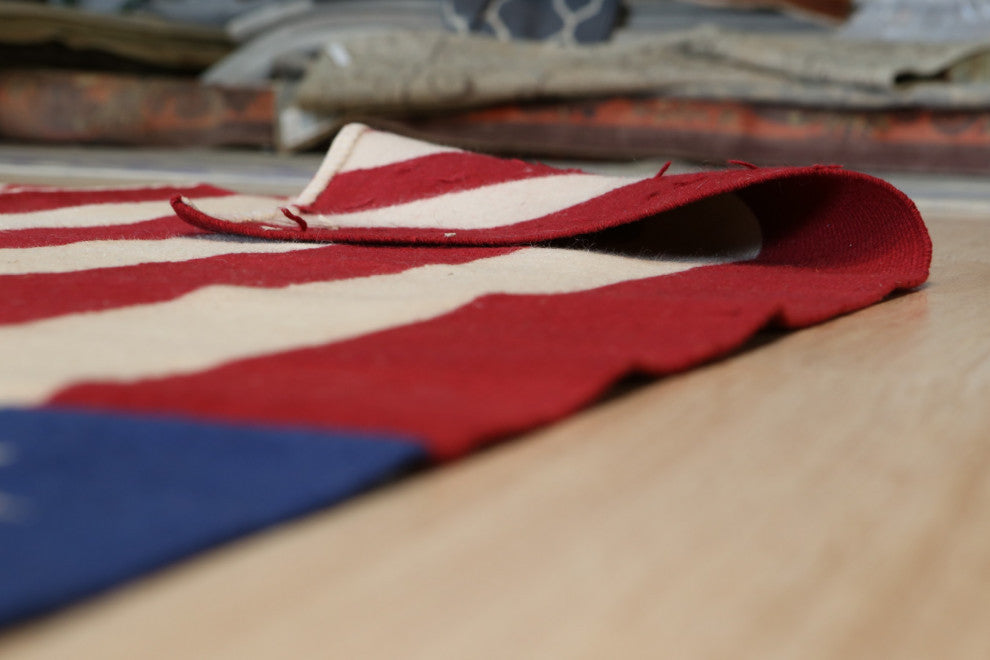 Red Contemporary Modern Modern Flat Weave Area Rug