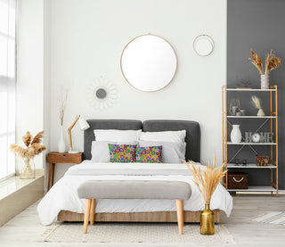 Modern Leaf Pile Accent Pillow