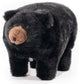 Midnight Black Bear Footstool