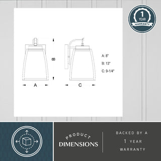 Granville 8" Outdoor Wall Light Oil Burnished Bronze