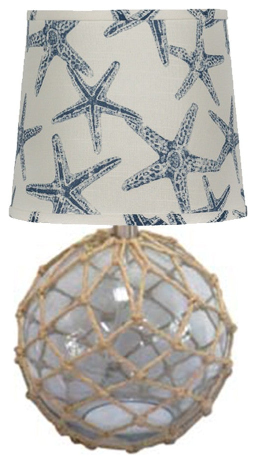 Cape Netted Glass Navy Starfish Accent Lamp
