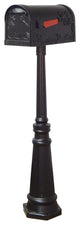 Hummingbird Curbside Mailbox and Tacoma Mailbox Post With Direct Burial Kit