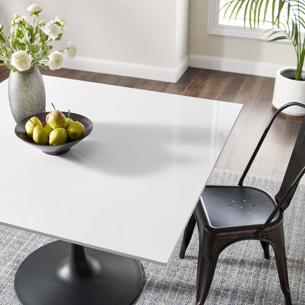 Lippa 47" Square Wood Top Dining Table