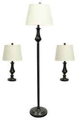 3-Piece Grant Lamp Set, Oil-Rubbed Bronze
