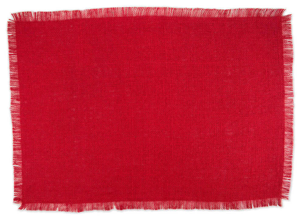 DII Tango Red Jute Placemat, Set of 6