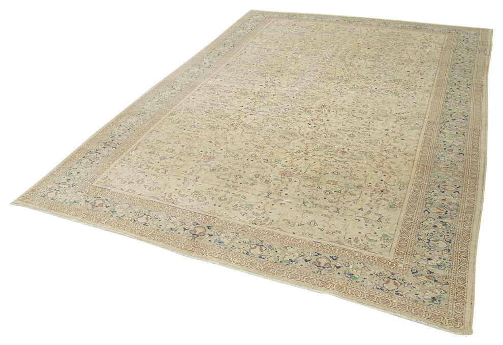 Rug N Carpet - Handmade Oriental 6' 6'' x 9' 2'' Unique Area Rug