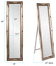 Howard Elliott Queen Ann Silver Standing Mirror