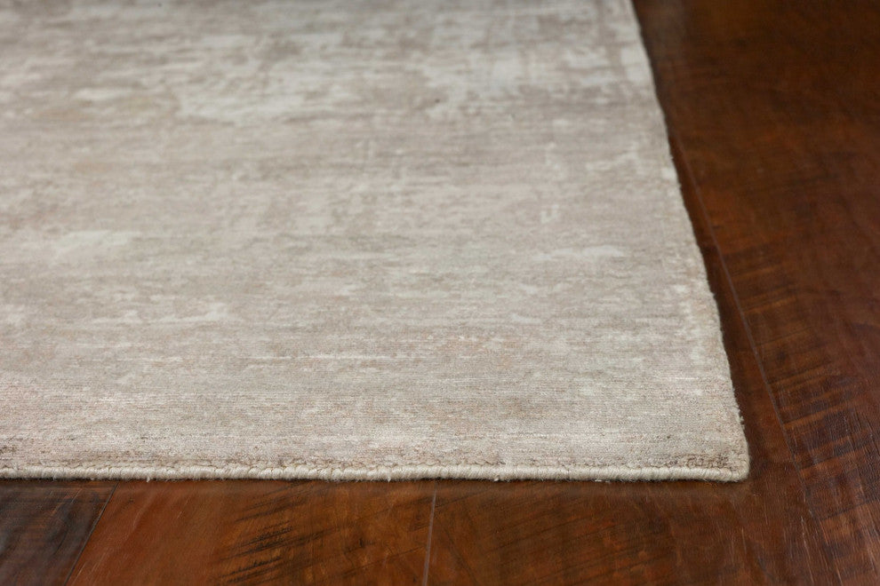 HomeRoots 8' x 11' Viscose Beige Area Rug