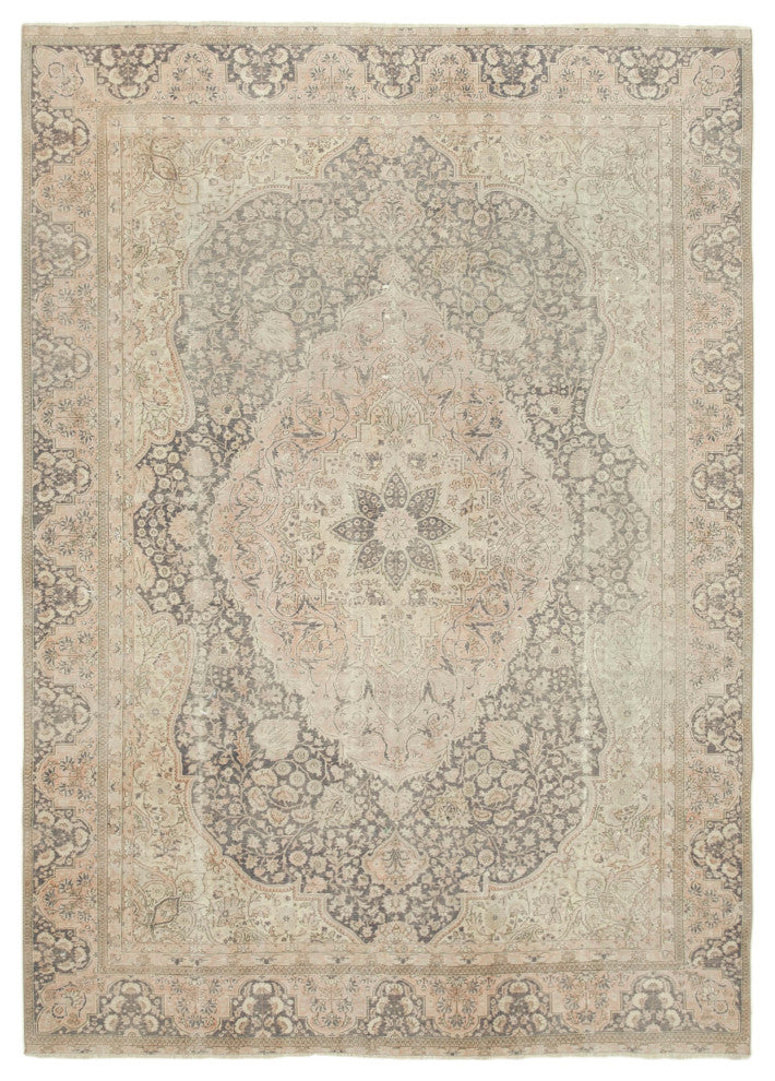 Rug N Carpet - Handwoven Oriental 7' 4'' x 10' 4'' Distressed Area Rug