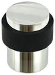 Nuk3y Contemporary Cylindrical Floor Stop, Polished Stainless Steel, Single