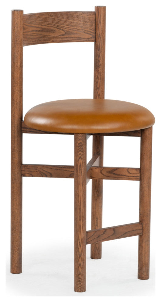 Safavieh Couture Tayla Counter Stool, Walnut/Brown