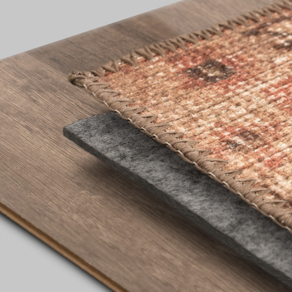Gatto Felt Solid Area Rug Pad, Gray, 3'6'' X 5'