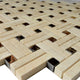 Marble Mosaic Tile, Knot Collection, Patch, Strip+Square, Polished, Sample