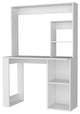 Carroll Computer Desk With Hutch and 5 Open Shelves, White