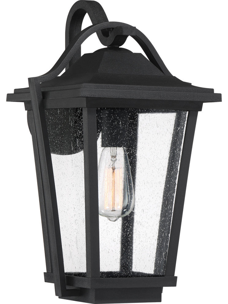 Darius 1-Light Outdoor Lantern, Earth Black
