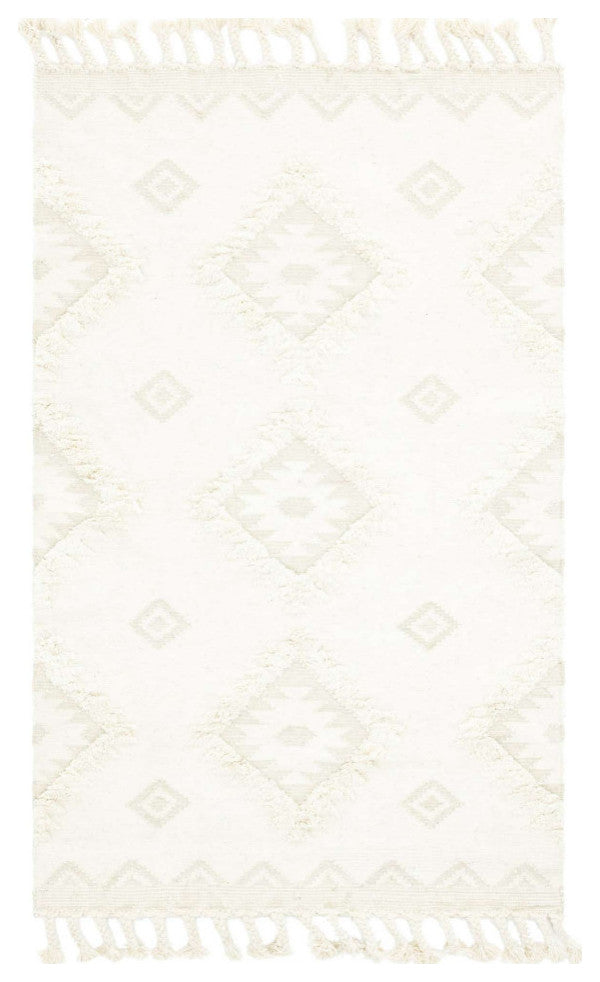 Unique Loom Ivory Mesa Area Rug, Ivory, 5'0x8'0, Rectangular