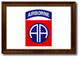 US Army 82nd Airborne Military Flag Canvas Print, 27" x 39"