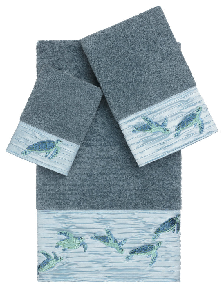 Mia 3 Piece Embellished Towel Set