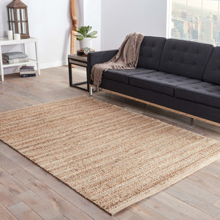 Jaipur Living Canterbury Natural Solid Tan/White Area Rug, 2'6"x4'