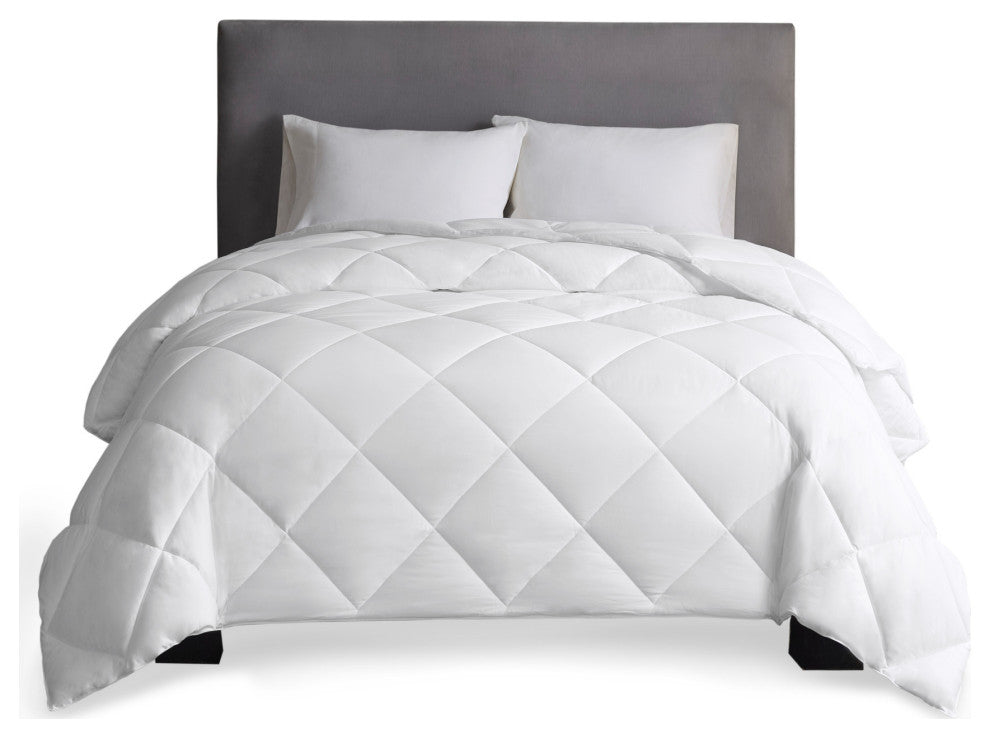Sleep Philosophy Sateen Double Insertion Comforter, White, Full/Queen