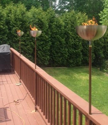 Table Top Fire Bowl Kit With 4" Vertical Burner