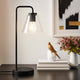 Element Glass Table Lamp, Black
