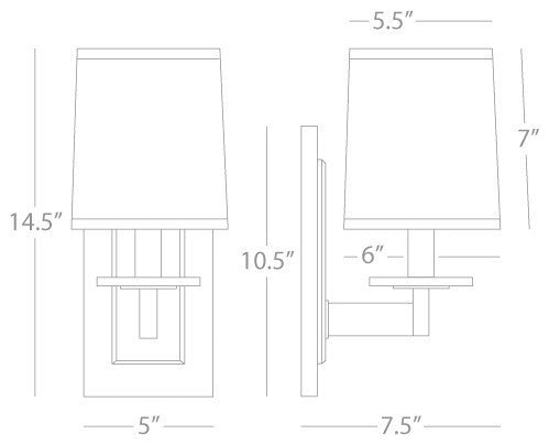 Alice Wall Sconce, Polished Nickel