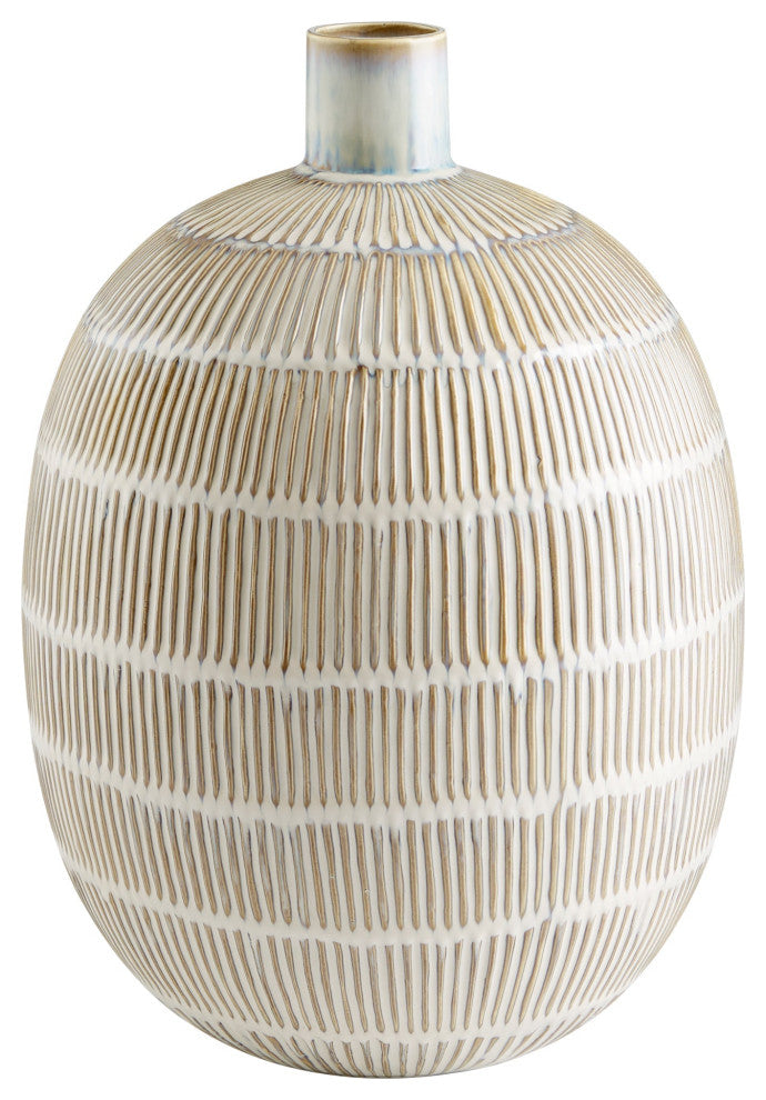 Saxon Vase, Oyster Blue, Large