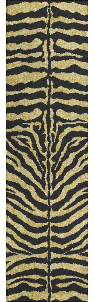 Indoor/Outdoor Mali ML1 Gold Machine Washable 2'3" x 7'6" Runner Rug