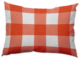Buffalo Plaid Accent Pillow, Harvest Orange, 14"x20"