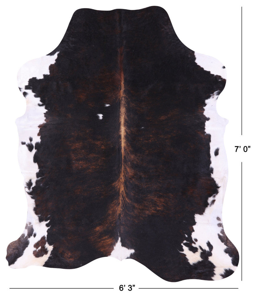 7' 0" X 6' 3" Natural Cowhide Rug C2407