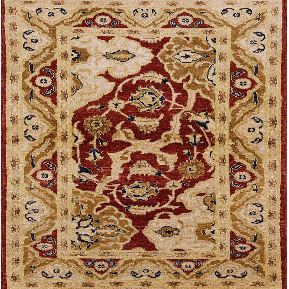 Ahgly Company Indoor Square Mid-Century Modern Area Rugs, 6' Square