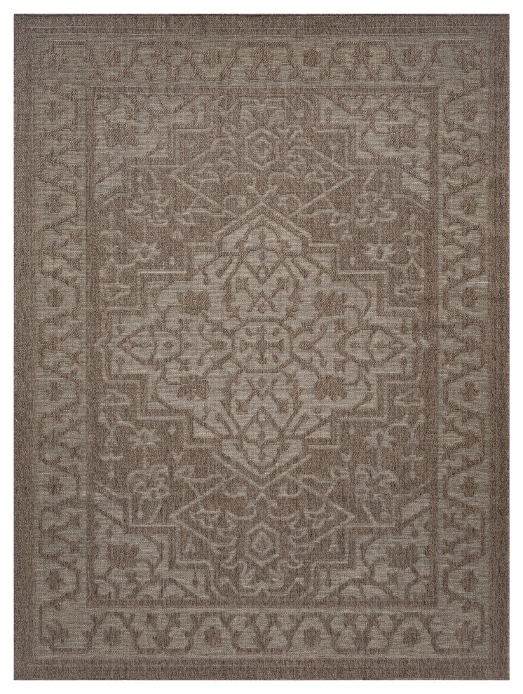 Nourison Tulum 9' x 12' Brown Outdoor Rug