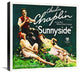"Charlie Chaplin - Sunnyside, 1919" Canvas Giclee, 22"x22"