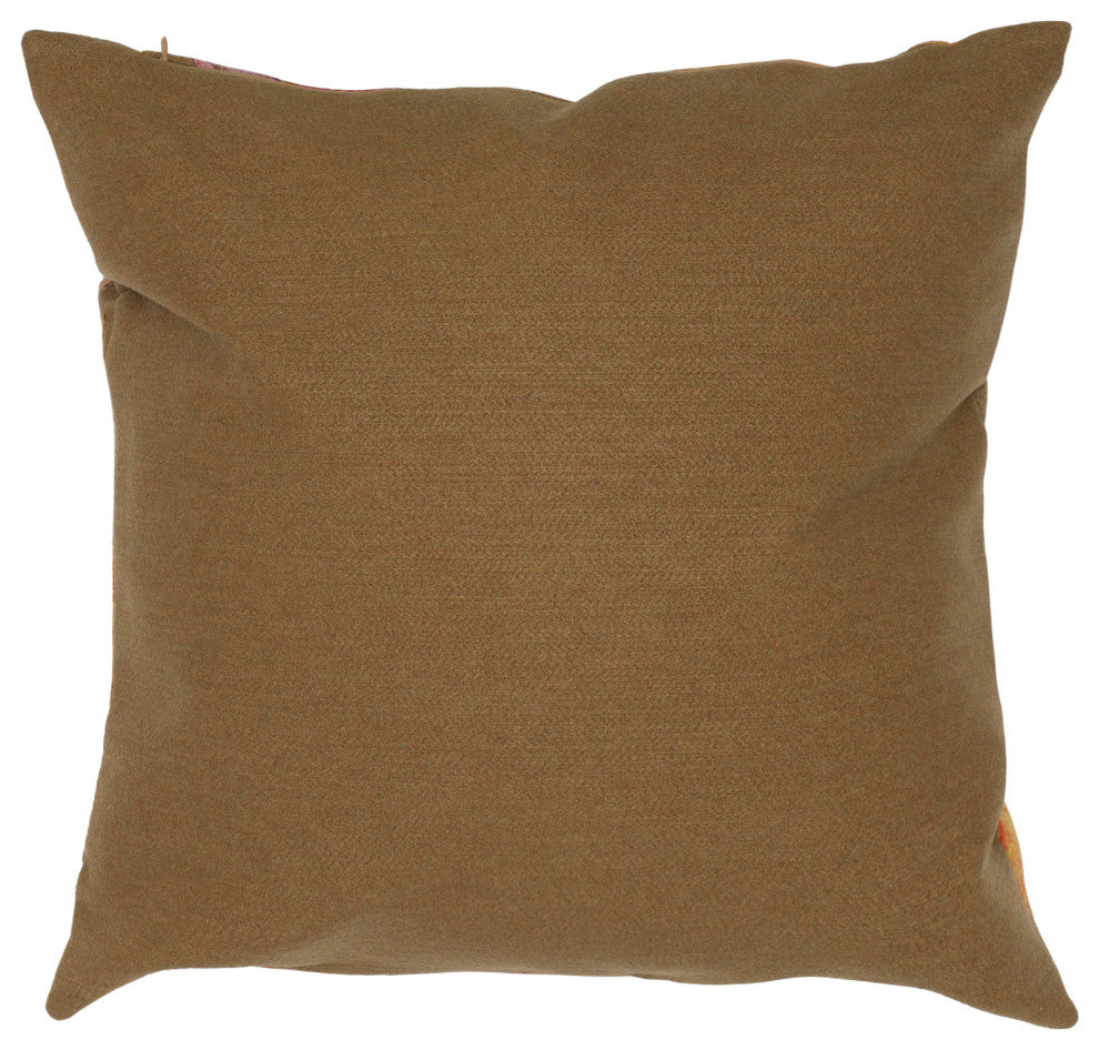 Visions IV Leaf Toss Indoor/Outdoor Pillow Flame Caramel 12"x20"