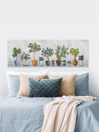 "Fruits, the Pots" Painting Print on Wrapped Canvas