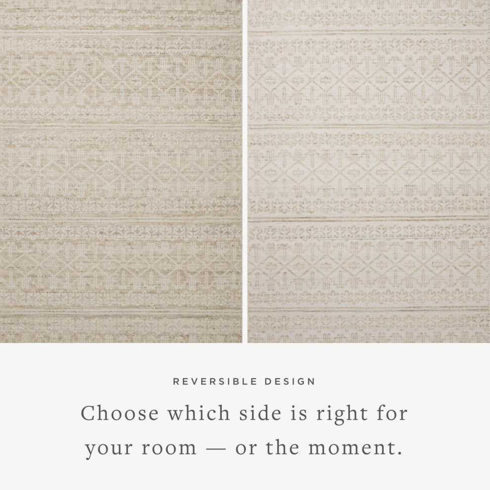 Angela Rose x Loloi Rivers Sand / Ivory 3'-6" x 5'-6" Accent Rug