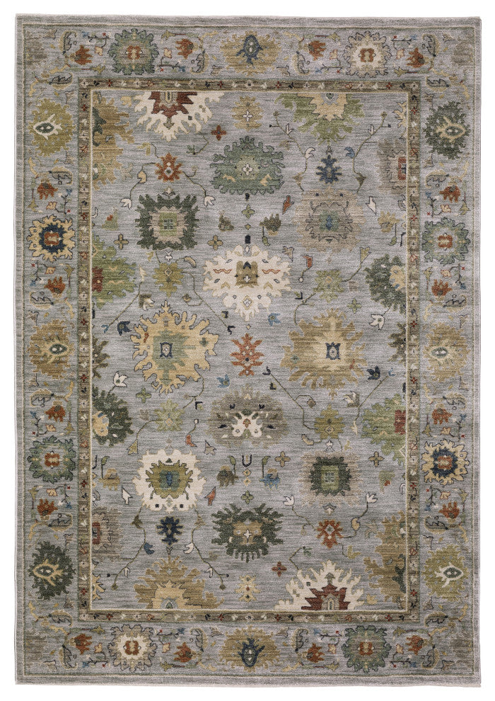Oriental Weavers Eliana ELI03 Floral Rug, Blue, 5'3"x7'6"