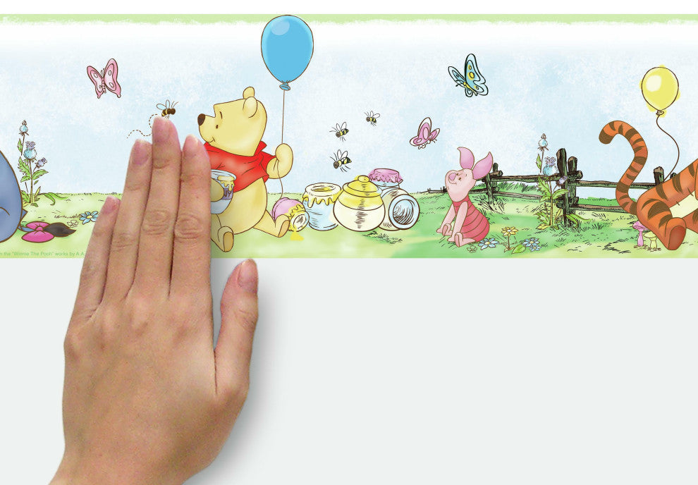 Disney Winnie The Pooh Toddler Peel and Stick Wallpaper Border