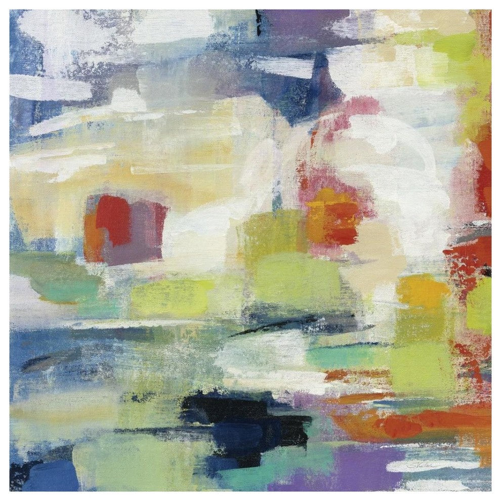 "Island Town II" Digital Paper Print by Silvia Vassileva, 38"x38"