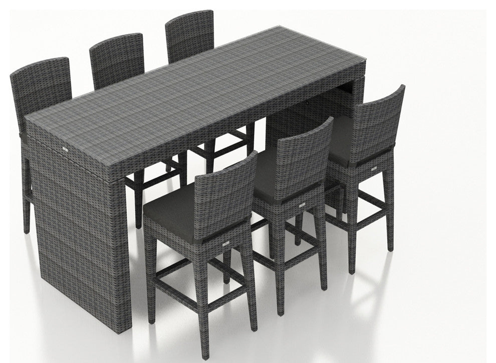 District 7 Piece Bar Set, Canvas Charcoal