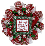 We Wish You A Merry Christmas Holly Wreath