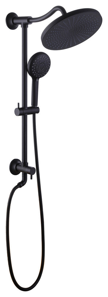 Shower System with 10"? Rain Shower Head&5-setting Handshower Less Rough-in Valve