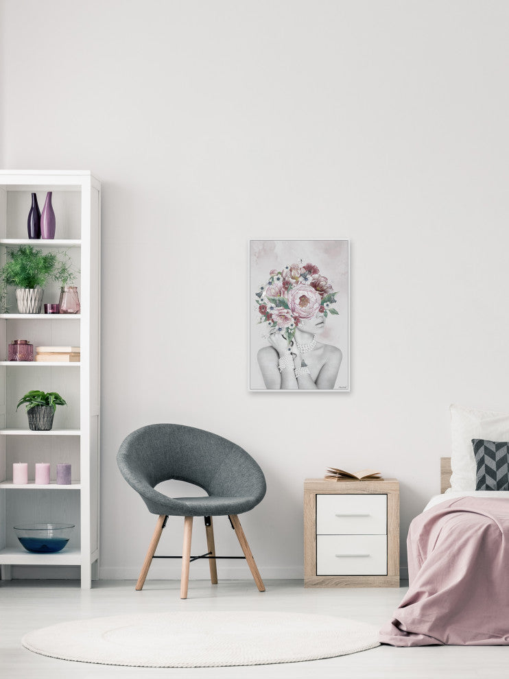 "Lovely Taylor" Floater Framed Painting Print on Canvas, 16x24