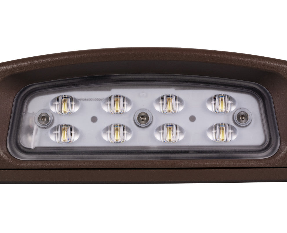 EOF Series Bronze Outdoor LED Full Cutoff Emergency Wall Pack with Photocell, 30