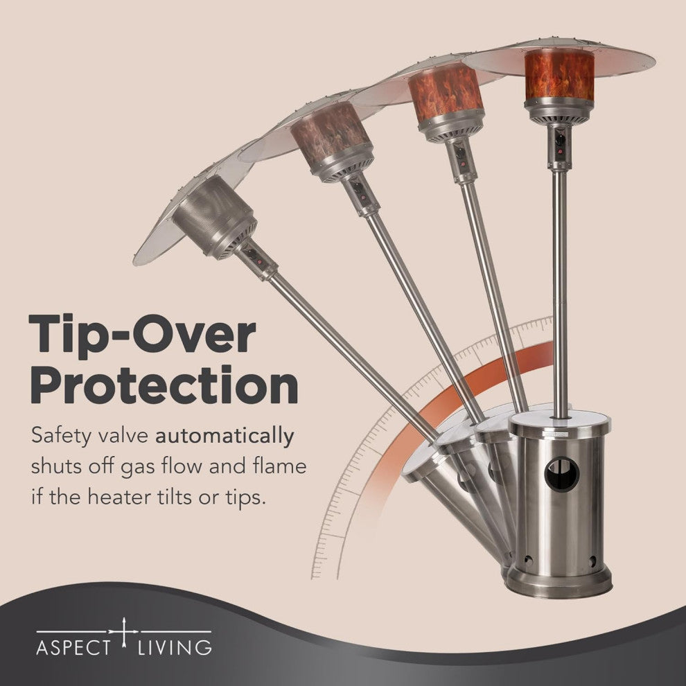 Aspect Living 65046 Patio Heater With LED Table
