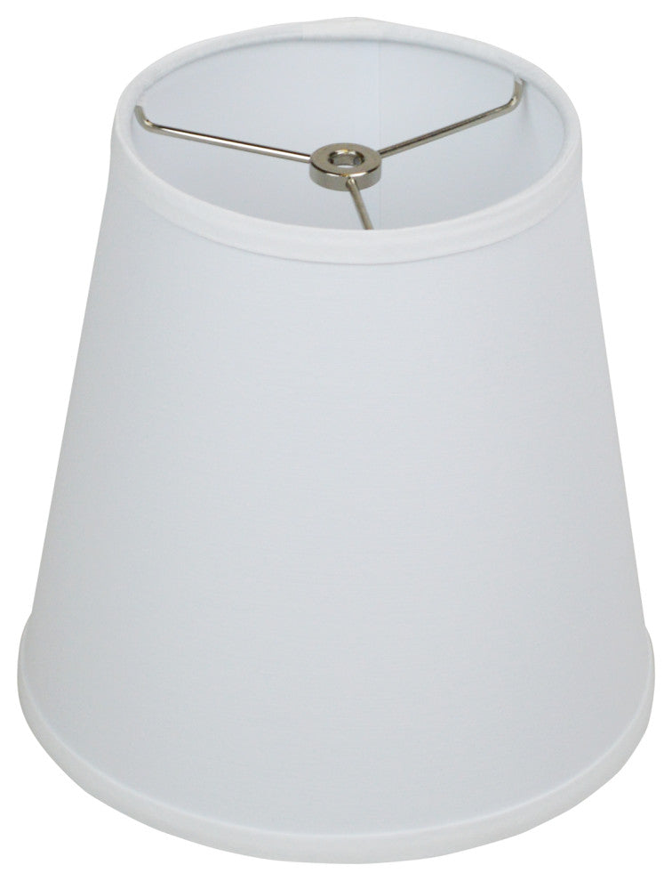 Fenchel Shades 6"x9"x9" Spider Attachment Empire Lamp Shade, Linen White