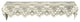 Tea Rose 20"x90" Mantle Scarf, Ecru