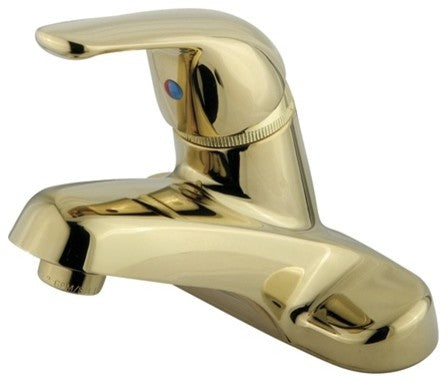 Kingston Brass Single-Handle 4" Centerset Bathroom Faucet, Polished Brass
