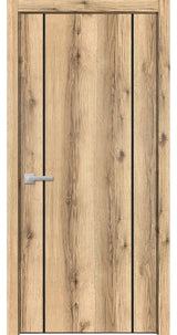 Solid French Door 24 x 84 | Planum 0017 Oak with| Bathroom